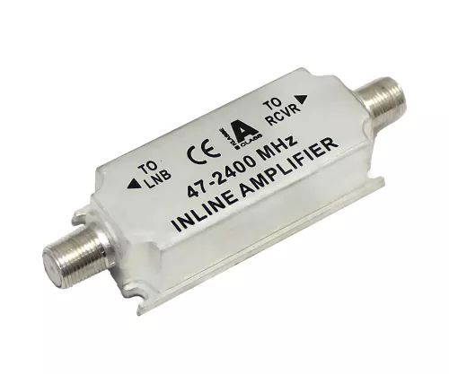 DINIC SAT Line Amplifier, F Female Connector, Suitable for: FM, DVB-T, HDTV, Digital Receiver
